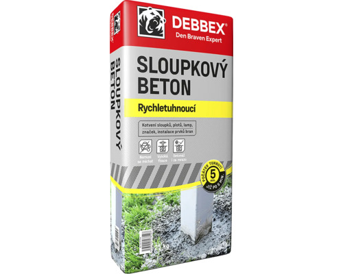 Sloupkový beton Debbex rychletuhnoucí 25 kg Sloupkový beton Debbex rychletuhnoucí 25 kg