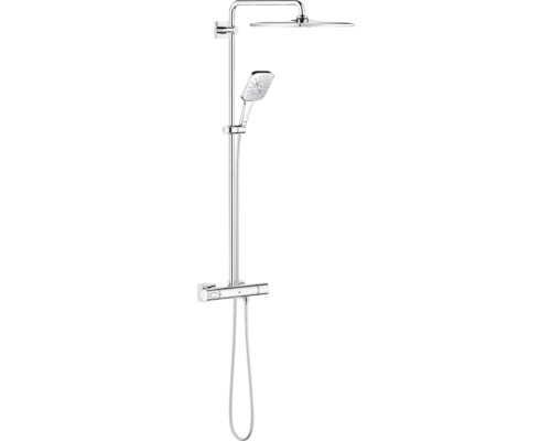 Sprchový systém s termostatickou baterií GROHE Rainshower SmartActive chrom 26649000