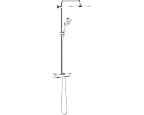 Sprchový systém s termostatickou baterií GROHE Rainshower SmartActive chrom 27968001