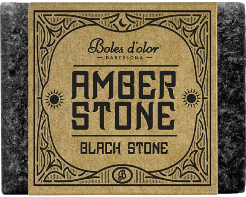 Vonná kostka Boles d'olor AMBER STONE 4,5x3,5x2 cm 25 g Black Stone
