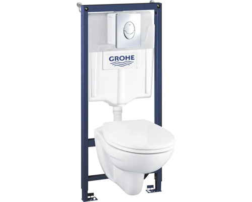 Závěsné WC set GROHE Solido Compact 4v1 bez splachovacího kruhu 39400000