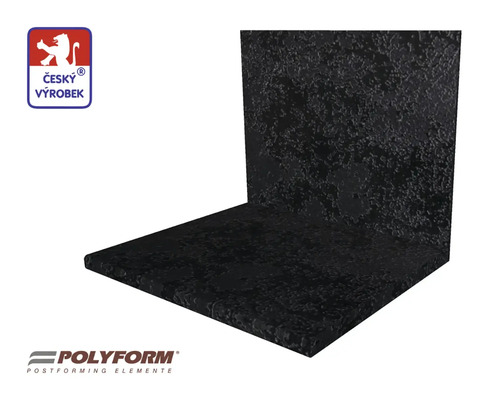 Kuchyňská pracovní deska Rusty černá 28x600x4100 mm Polyform prvek s postformingem