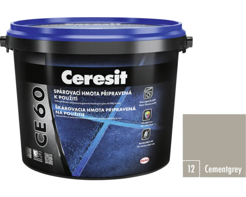 Ceresit CE 60 spárovací hmota připravená k použití, cementově šedá