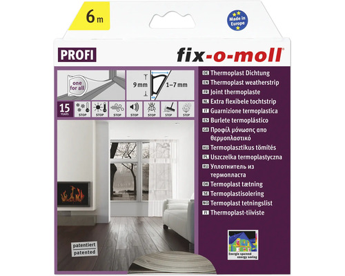 Thermoplast těsnění transparent 6m 7x9mm SL Thermoplast těsnění transparent 6m 7x9mm SL