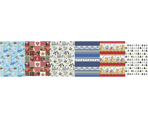 Dekorační papíry s vánočními motivy