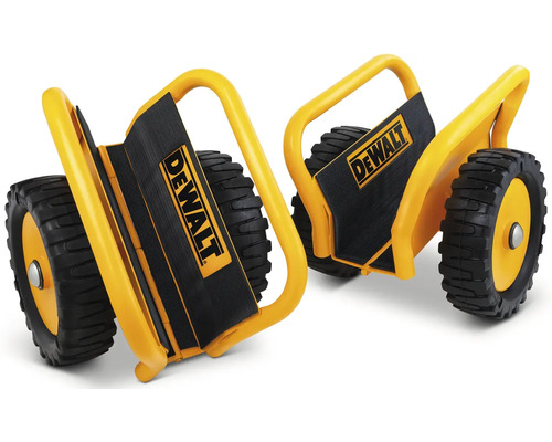 Dva rudly DeWalt s gumovými pneumatikami
