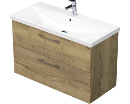 Koupelnová skříňka s umyvadlem Intedoor SANTE dub světlý 100 x 65 x 45 cm SA 100 2Z 80 Koupelnová skříňka s umyvadlem Intedoor SANTE dub světlý 100 x 65 x 45 cm SA 100 2Z 80