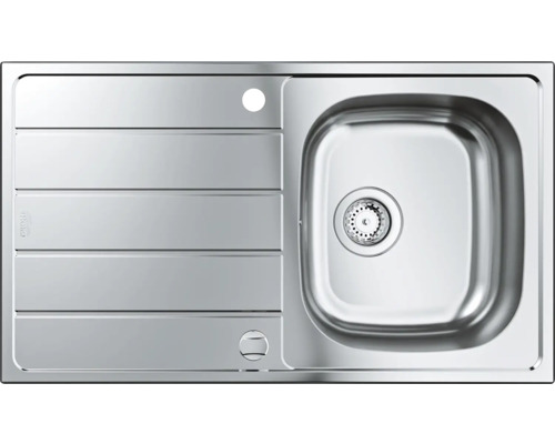 Nerezový dřez s odkapávací plochou