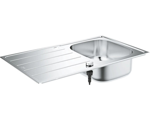 Nerezový dřez s odkapávací plochou