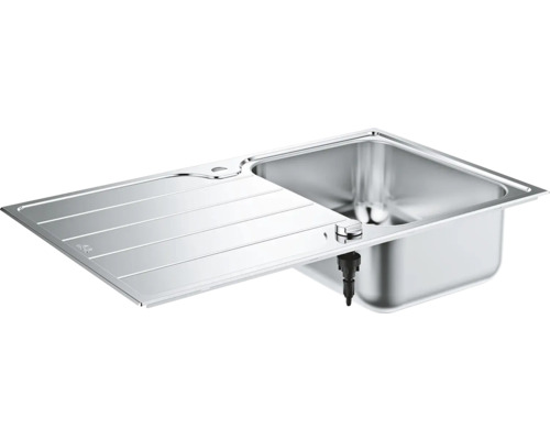Nerezový dřez s odkapávací plochou