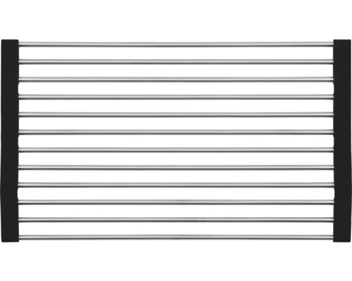 Odkapávač do dřezu z nerezové oceli se silikonovým okrajem