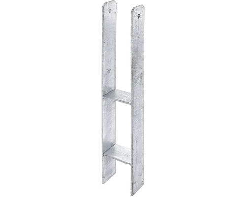 Ukotvení trámků H 91x91x 600 mm, žárově zinkováno, 1 kus Ukotvení trámků H 91x91x 600 mm, žárově zinkováno, 1 kus