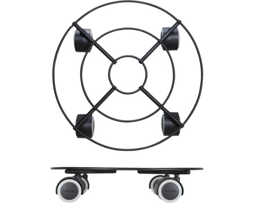 Květinový vozík z kovu s kolečky