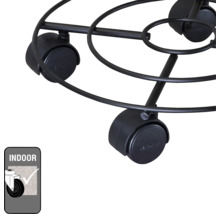 Kovová podložka s kolečky pro vnitřní použití