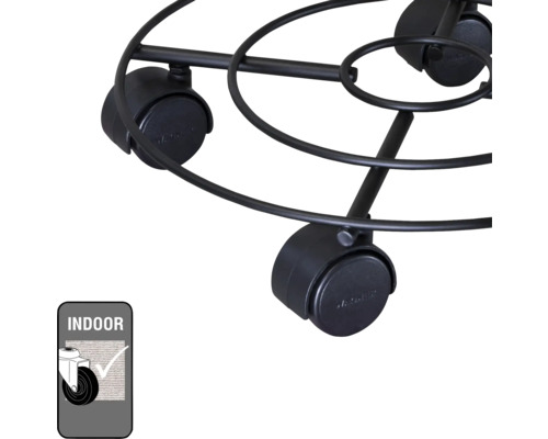 Kovová podložka s kolečky pro vnitřní použití