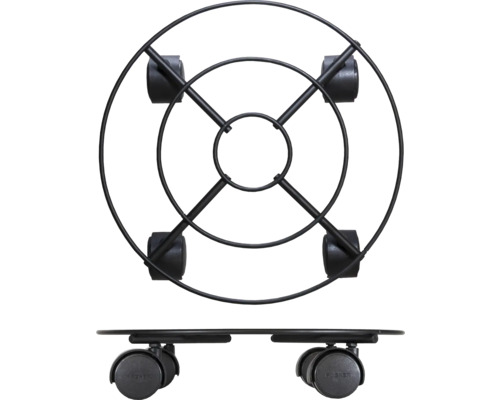 Kovový vozík na rostliny s kolečky