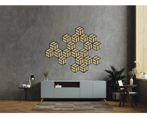 Dekorativní stěnové panely v obývacím pokoji