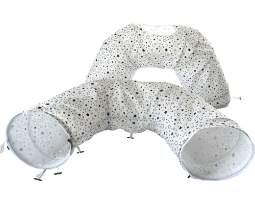 Hrací tunel pro domácí mazlíčky s hvězdným vzorem