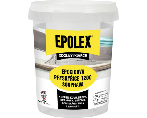 Sada Epolex epoxidové pryskyřice 1200 v kbelíku pro lepení kovů, dřeva, keramiky, betonu, porcelánu, skla a laminátu Sada Epolex epoxidové pryskyřice 1200 v kbelíku pro lepení kovů, dřeva, keramiky, betonu, porcelánu, skla a laminátu