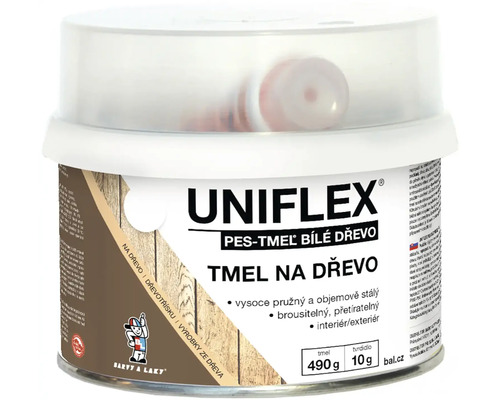UNIFLEX tmel dřevo bílá 0,5 kg