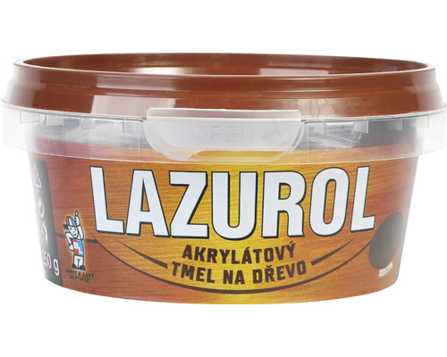 Lazurol akrylátový tmel na dřevo ořech 250g Dóza s tmelem na dřevo Lazuroil