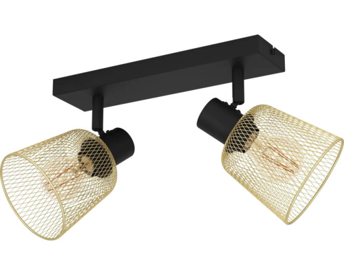 Bodové osvětlení Eglo 900694 COSLADA E27 2x40W černé/mosaz Bodové osvětlení Eglo 900694 COSLADA E27 2x40W černé/mosaz