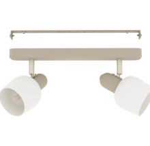 Stropní svítidlo se dvěma reflektory a montážním materiálem