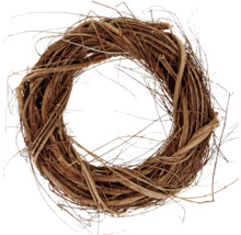 Dekorativní věnec z větví pro sezónní dekorace