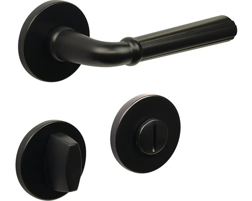 Sada kliky dveří s otočným knoflíkem pro koupelny a toalety