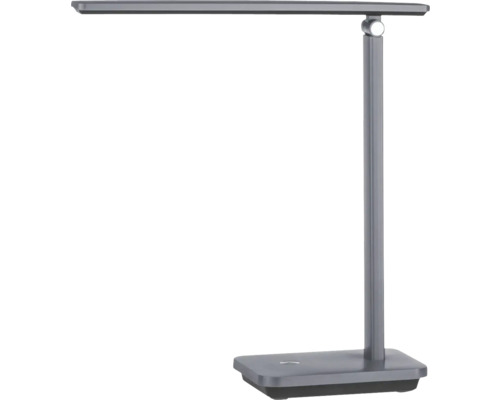LED stolní lampa Eglo 900957 INIESTA 3,6 W 360 lm 3000-6500 K šedá/černá s USB-C Kovová stolní lampa