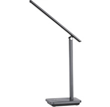 Šedá LED stolní lampa