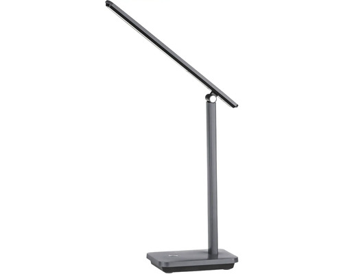 Šedá LED stolní lampa