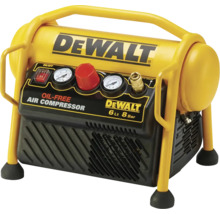Vzduchový kompresor DeWalt, objem nádrže šest litrů, tlak osm barů