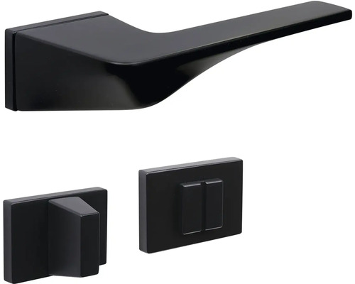 Sada kliky ke dveřím s otočným knoflíkem a koupelnovou sadou