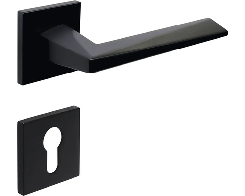 Kovová klika dveří s klíčovou rozetou