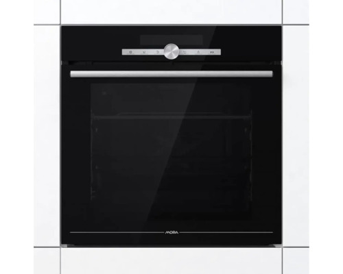 Vestavná trouba se skleněnými dvířky v kuchyňské lince