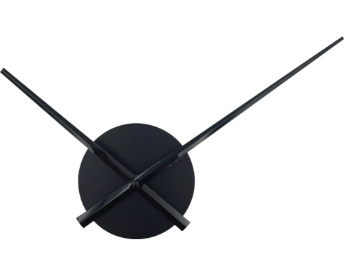 Kovové hodiny s ručičkou o průměru 24,5 cm černé