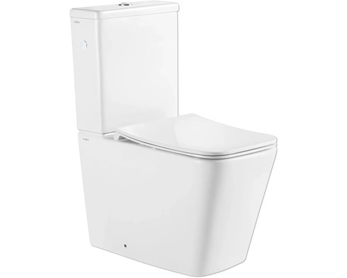 WC kombi set Jungborn Three otevřený splachovací kruh vč. WC prkénka WC kombi set Jungborn Three otevřený splachovací kruh vč. WC prkénka