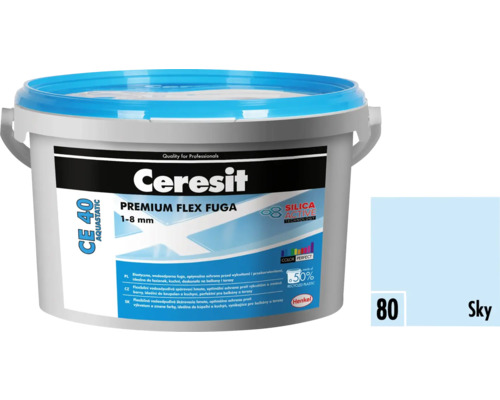 Ceresit CE 40 Aquastatic Premium Flex spárovací hmota 1-8 mm v kbelíku