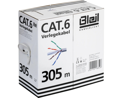 Datový kabel CAT.6, S/FTP, 4x2 TP, 96x0,12 6,8mm 305m