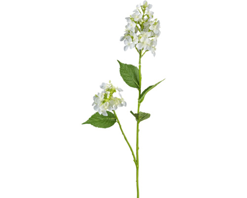 Umělá rostlina divoká hortenzie 66 cm bílá