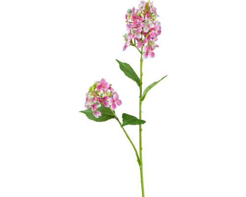 Umělá rostlina divoká hortenzie 66 cm růžová