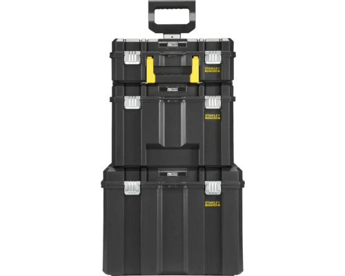 Stohovatelný box na nářadí Stanley s rukojetí a kolečky