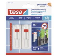 Tesa Powerstrips Technology samolepicí hřebík pro upevnění na dlaždice a kov, nosnost 3 kilogramy
