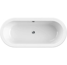 Oválná vana ze sanitárního akrylátu s odtokovou armaturou