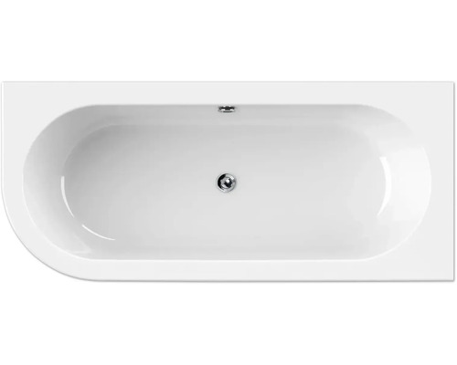 Pohled shora na vanu s odtokem