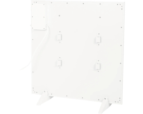 Zadní strana topného panelu se stojanem