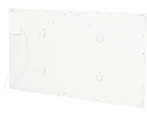 Zadní strana infračerveného ohřívače s upevňovacími prvky a připojovací krabicí