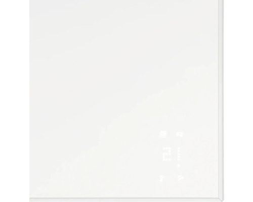 Bílý radiátor s digitálním displejem