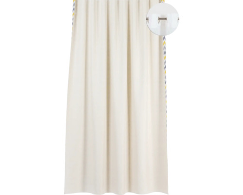 Záclona s oky a ozdobnou páskou